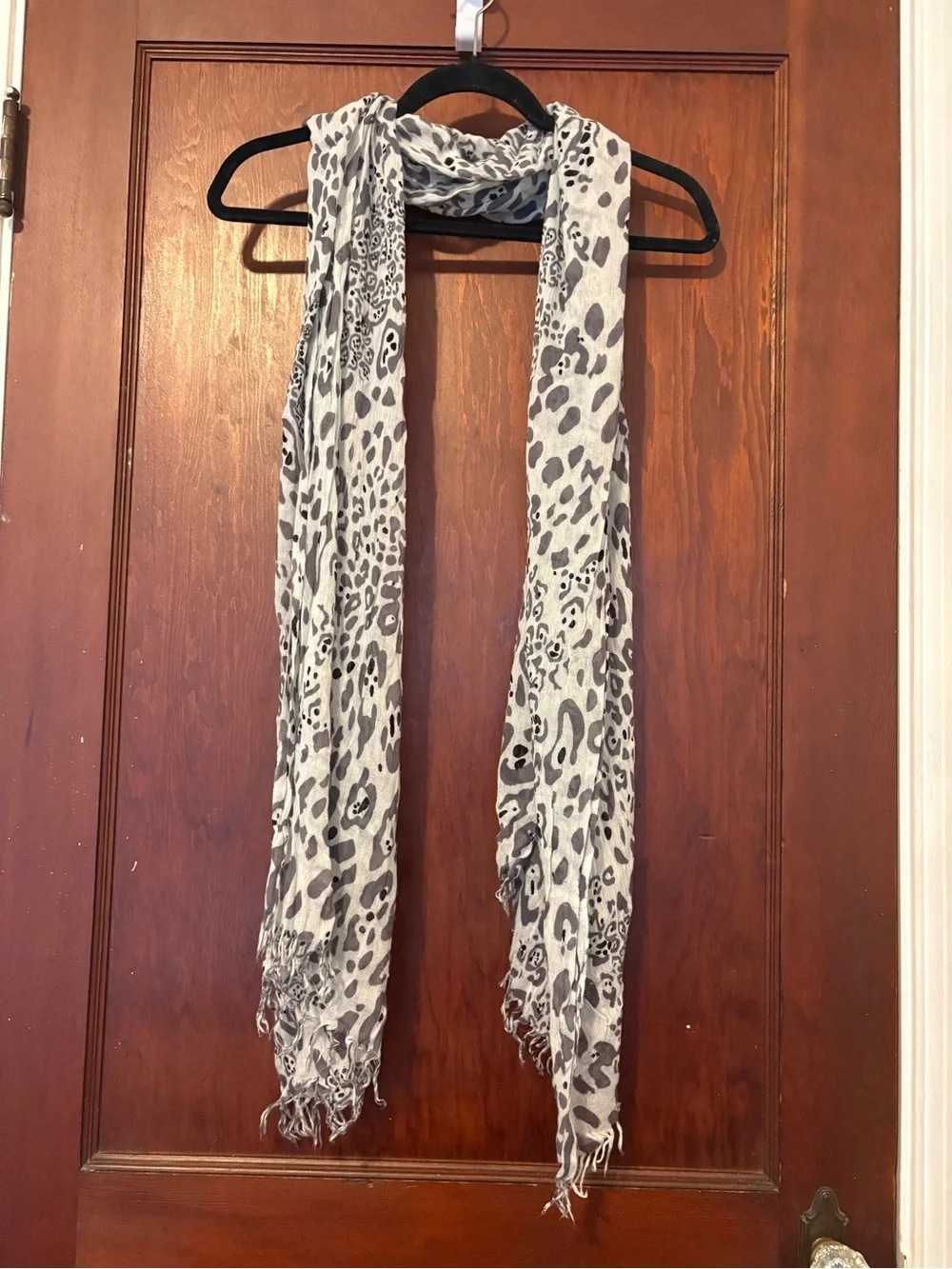 Multi-Pattern Scarf Set - Blue, Gray & Coral